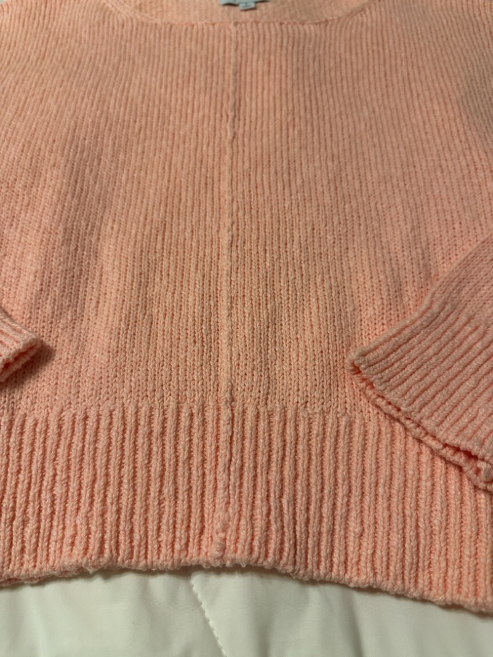 Evereve Naia Soft Off-Shoulder Pullover Women's Sweater in Peach - Size S - Picture 7 of 12